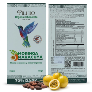 Chocolate Orgánico Moringa y Maracuyá